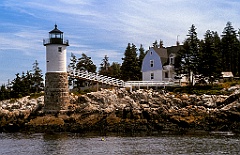 Isle au Haut Lighthouse in Maine -Gritty Look